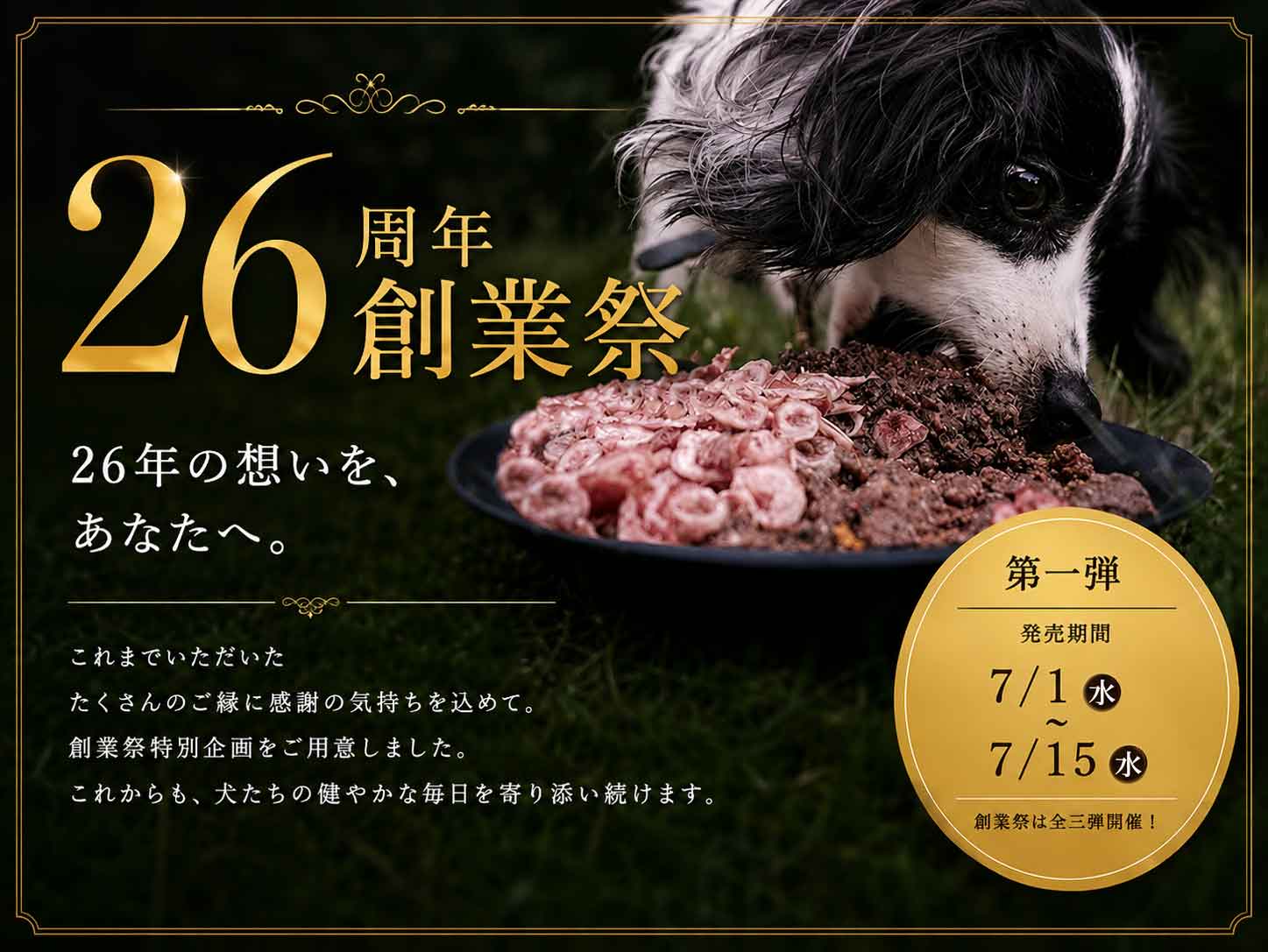 クロムエルシェイク 犬 生食